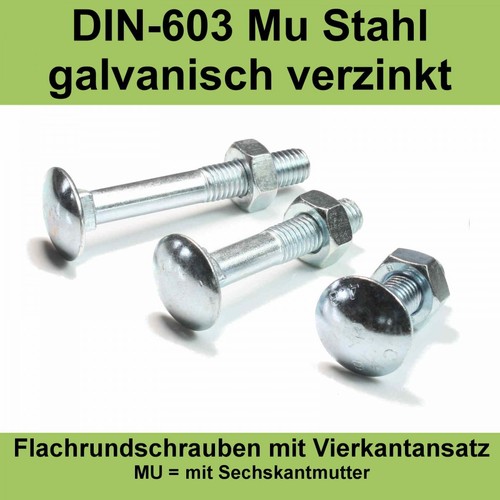 Din 603 schloßschrauben - din,