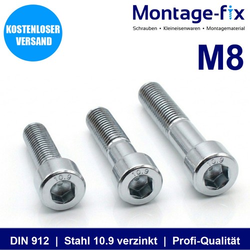 Zylinderschrauben din 912 - m8,
