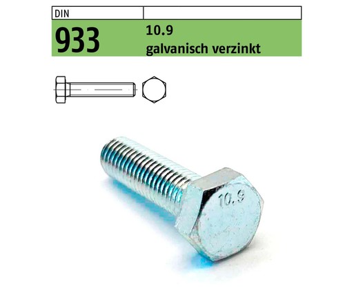 Stück din 933 schraube - 25,