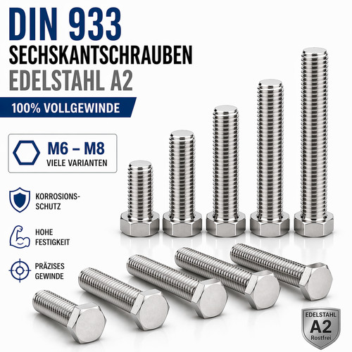 Sechskantschrauben edelstahl - sechskantschrauben,