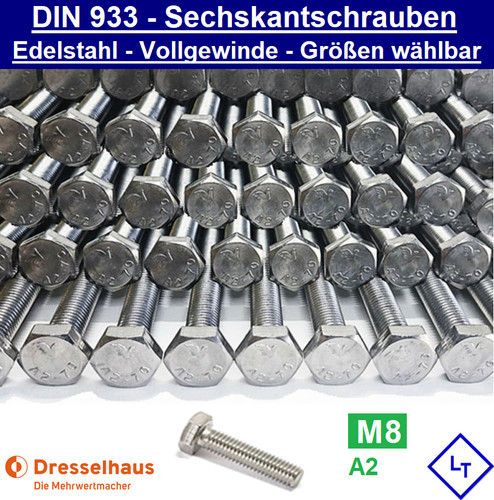 Din 933 sechskant - 933, schraube