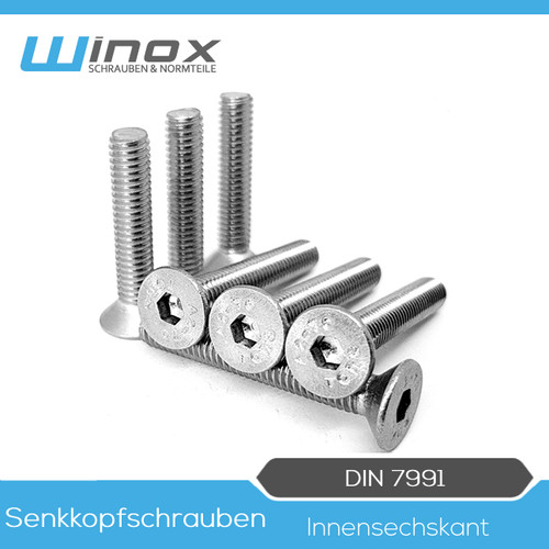 Senkkopfschrauben din 7991 - din, m3