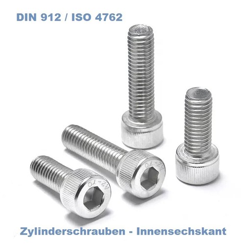 Zylinderschrauben din 912 iso - zylinderschrauben,
