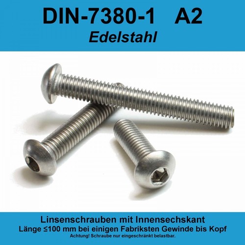 Iso 7380 a2 va edelstahl - -1,