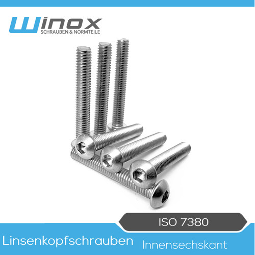 Linsenkopfschrauben iso 7380 - linsenkopfschrauben,