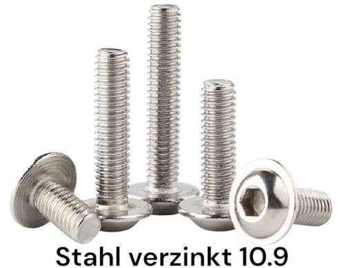 Linsenkopfschraube stahl - linsenkopfschraube,
